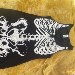 Skeleton mini dress